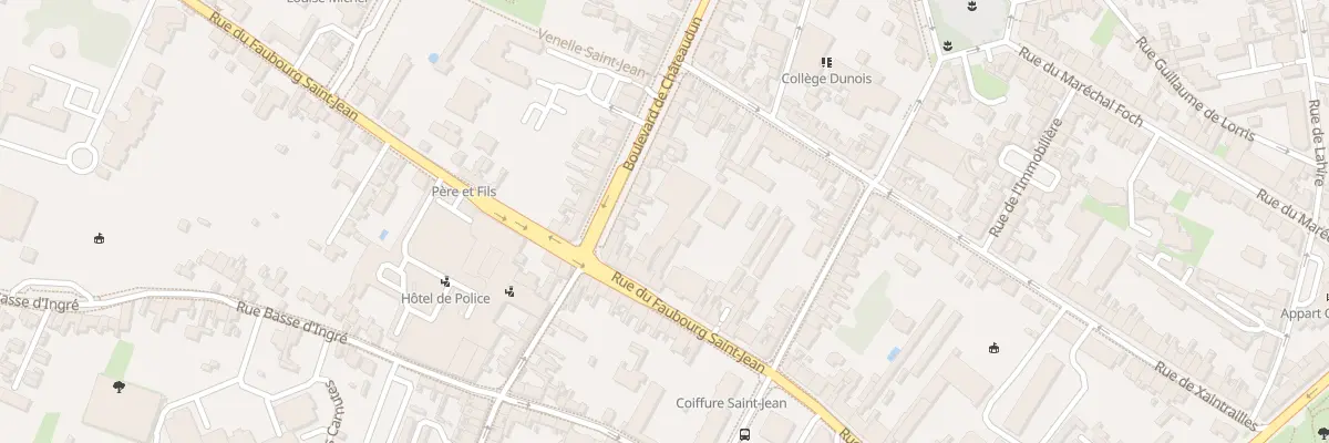 Plan du 72 Rue Faubourg Saint Jean à Orléans