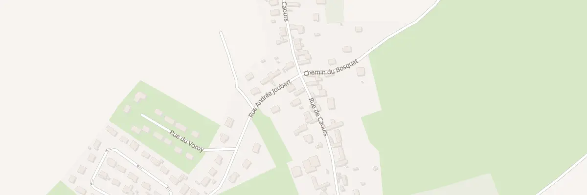 Plan du 335 Rue de Caours à Vauchelles-les-Quesnoy