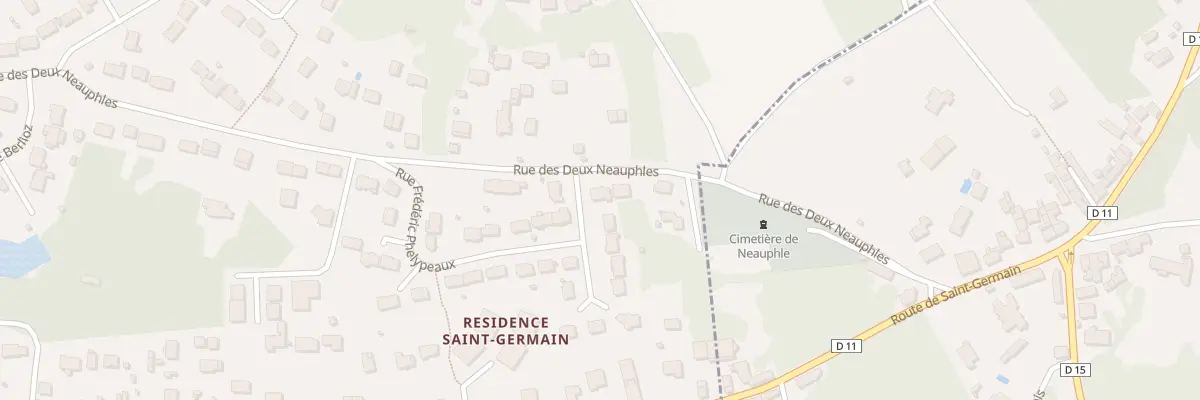 Plan du 6 Rue des Deux Neauphles à Villiers-Saint-Frédéric