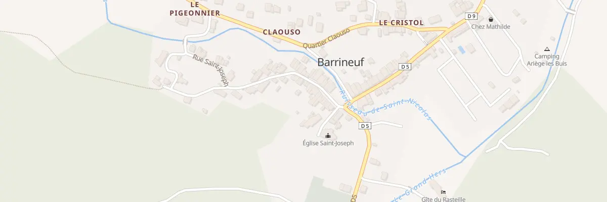 Plan du 21 Rue Saint Joseph à Fougax-et-Barrineuf