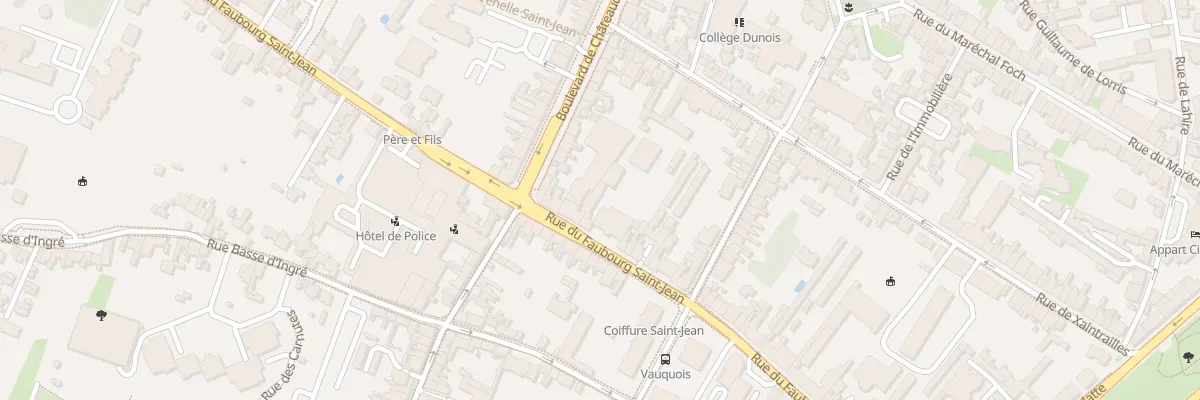 Plan du 70 Rue Faubourg Saint Jean à Orléans