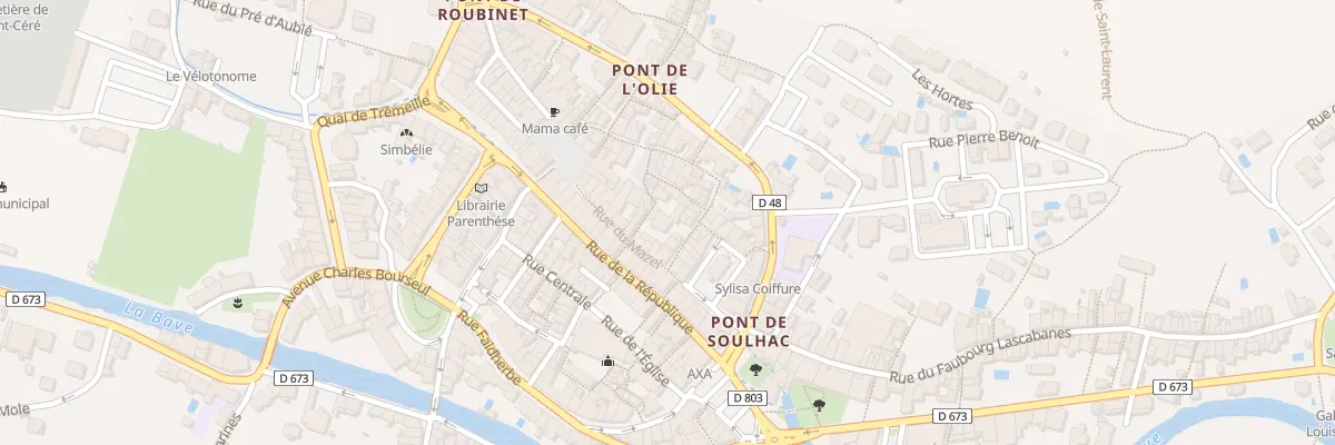 Plan du 7 Rue Saint-cyr à Saint-Céré