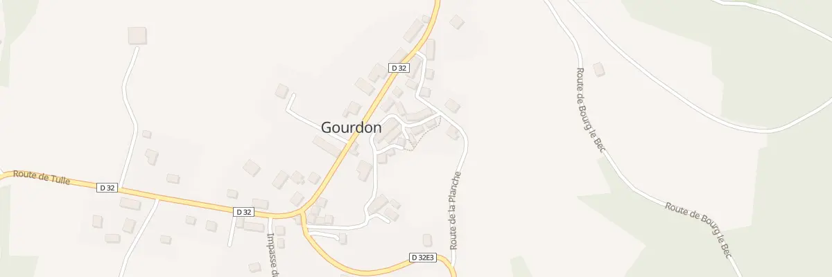 Plan du 1 Pas des Bruyeres à Gourdon-Murat
