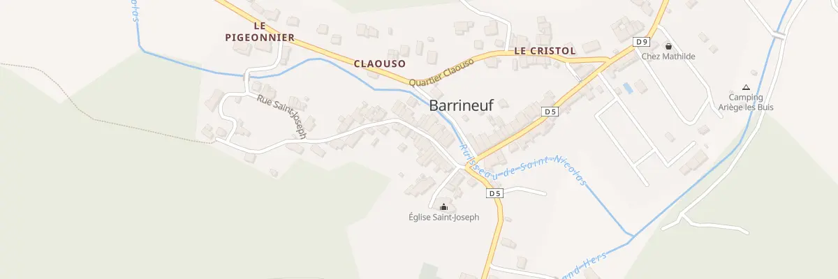 Plan du 23 Rue Saint Joseph à Fougax-et-Barrineuf