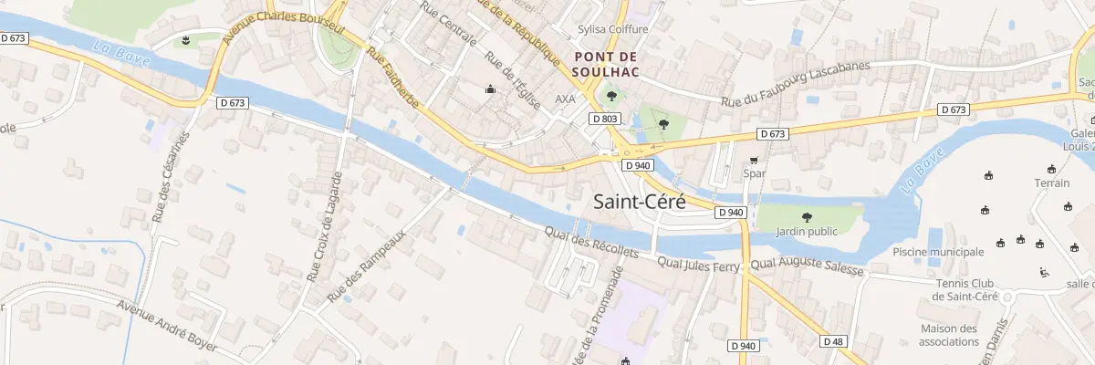 Plan du 9 Rue Faidherbe à Saint-Céré