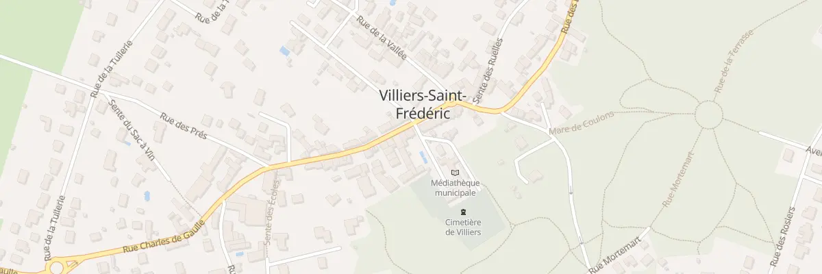 Plan du 15 Rue Charles de Gaulle à Villiers-Saint-Frédéric