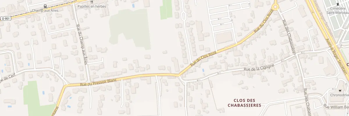 Plan du 28 Rue du Clos Rozé à Orléans