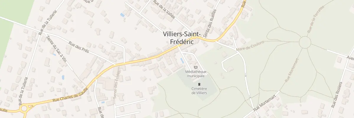 Plan du 17 Rue Charles de Gaulle à Villiers-Saint-Frédéric