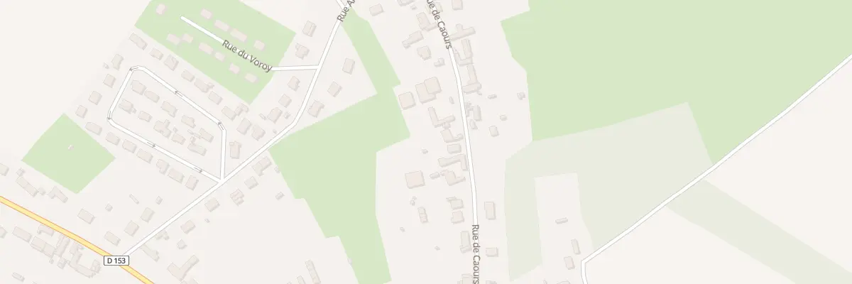 Plan du 179 Rue de Caours à Vauchelles-les-Quesnoy