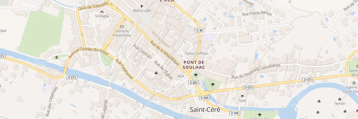 Plan du 12 Rue de la République à Saint-Céré