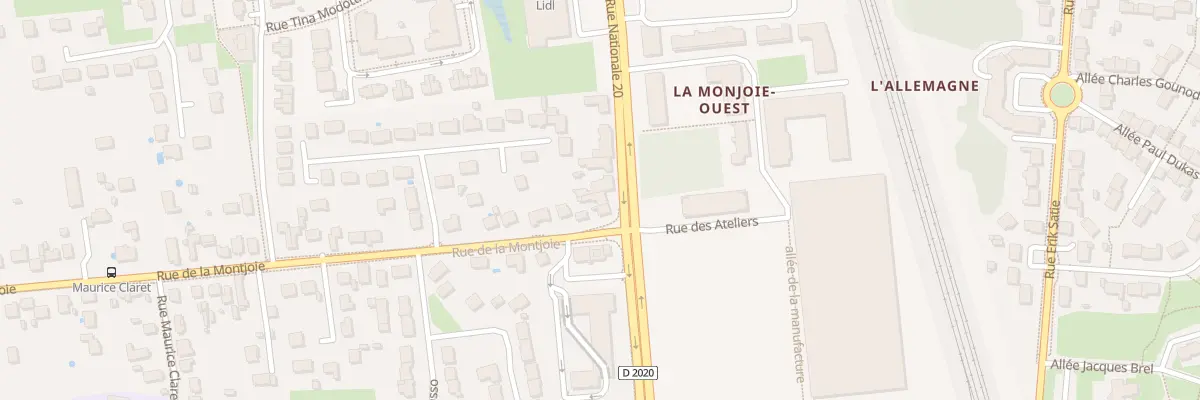 Plan du 1589 Rue Nationale 20 à Saran