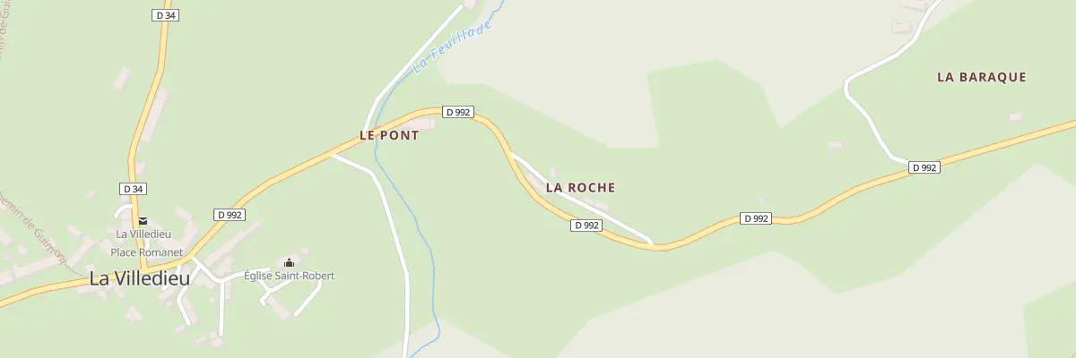 Plan du 5001 La Roche à La Villedieu