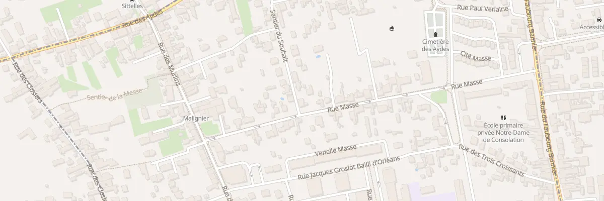 Plan du 52 Rue Masse à Orléans