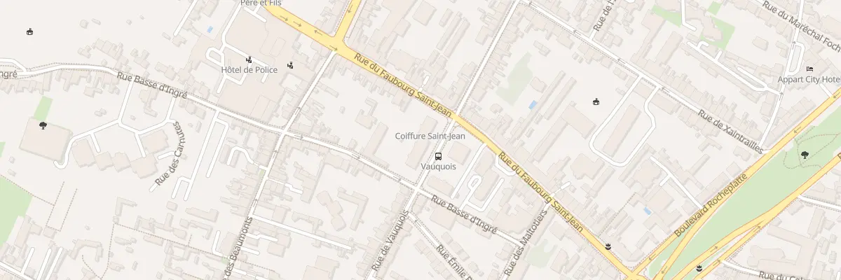 Plan du 25 Rue Faubourg Saint Jean à Orléans