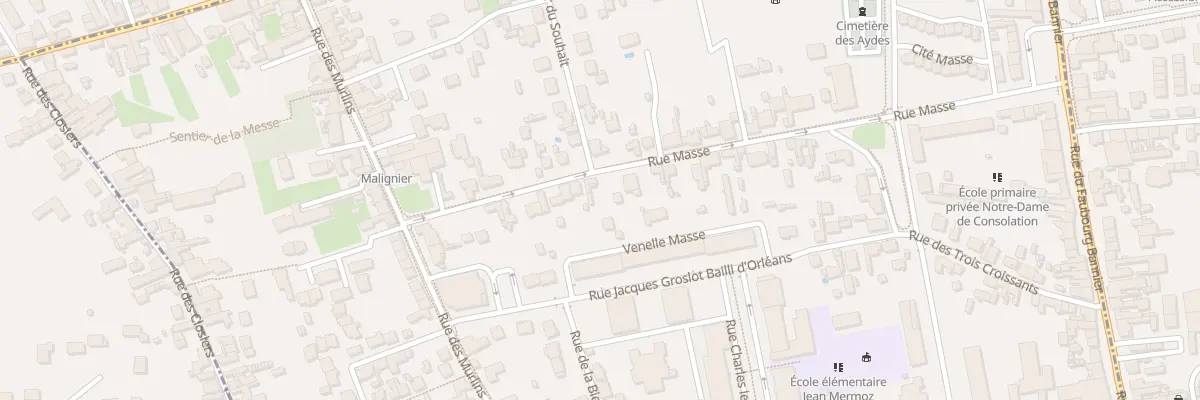 Plan du 57 Rue Masse à Orléans