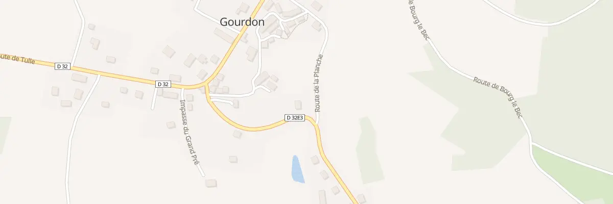 Plan du 3 Rte de Pradines à Gourdon-Murat