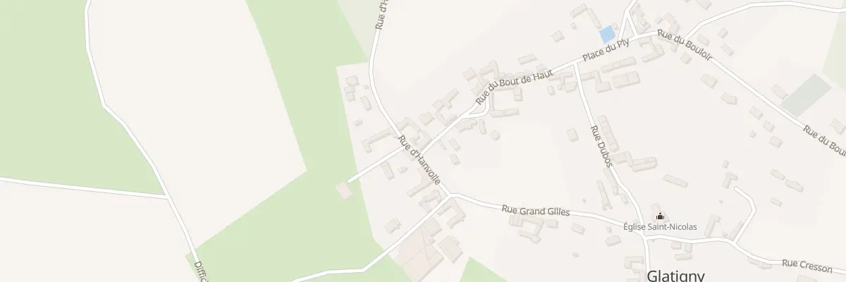 Plan du 2 Rue d’Hanvoile à Glatigny