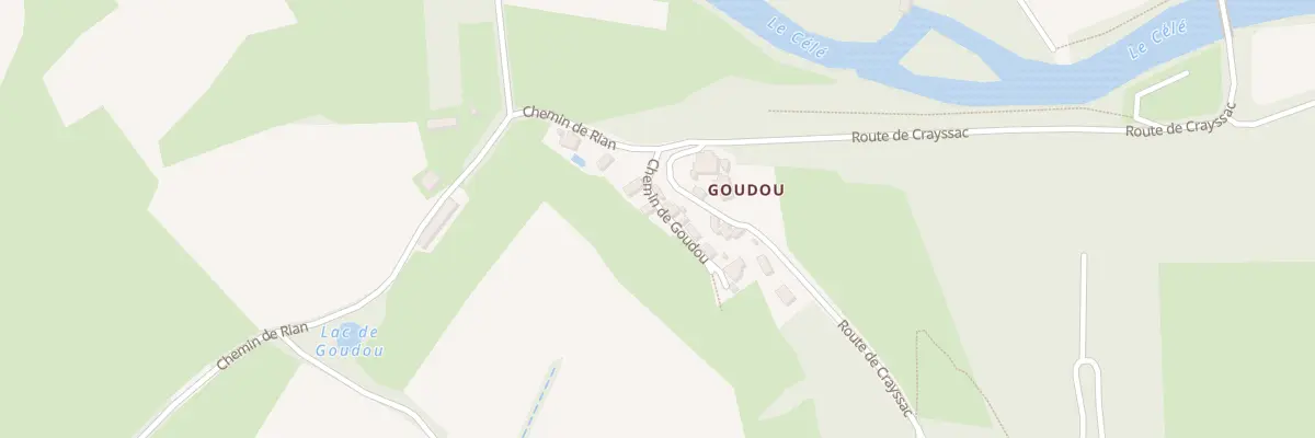 Plan du 5184F Goudou à Corn