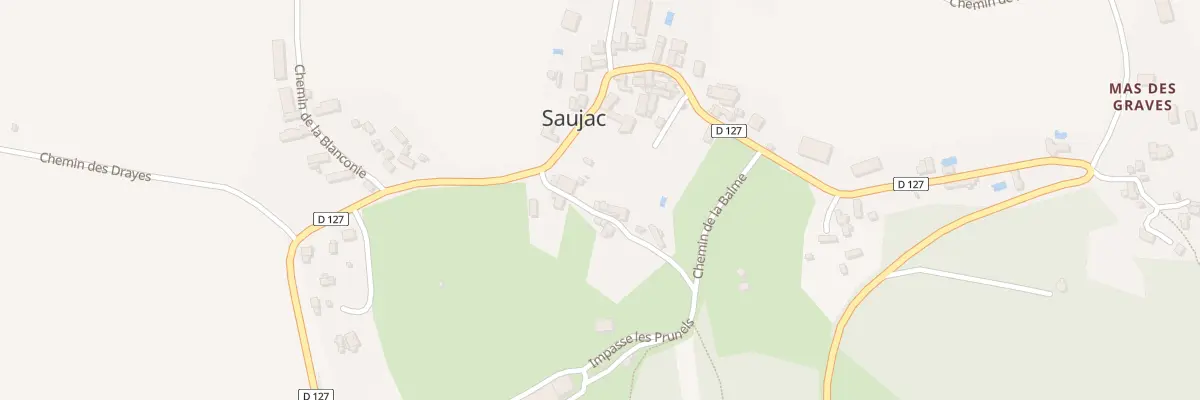 Plan du 5005 Saujac à Saujac