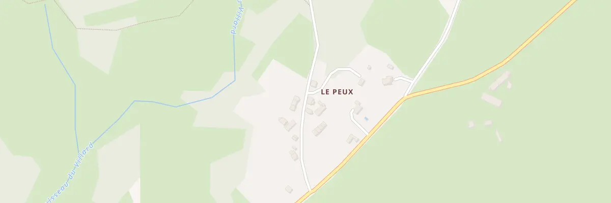 Plan du 17 Le Peux à Mazeirat