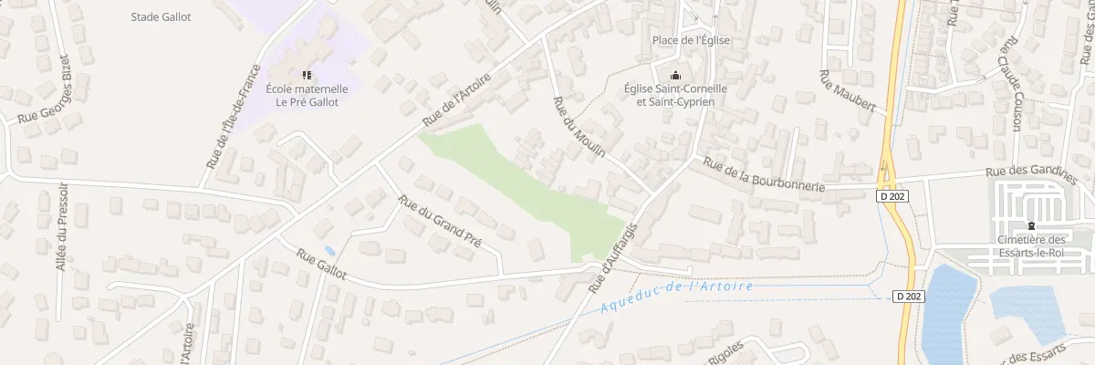 Plan du 9 Rue du Moulin aux Essarts-le-Roi