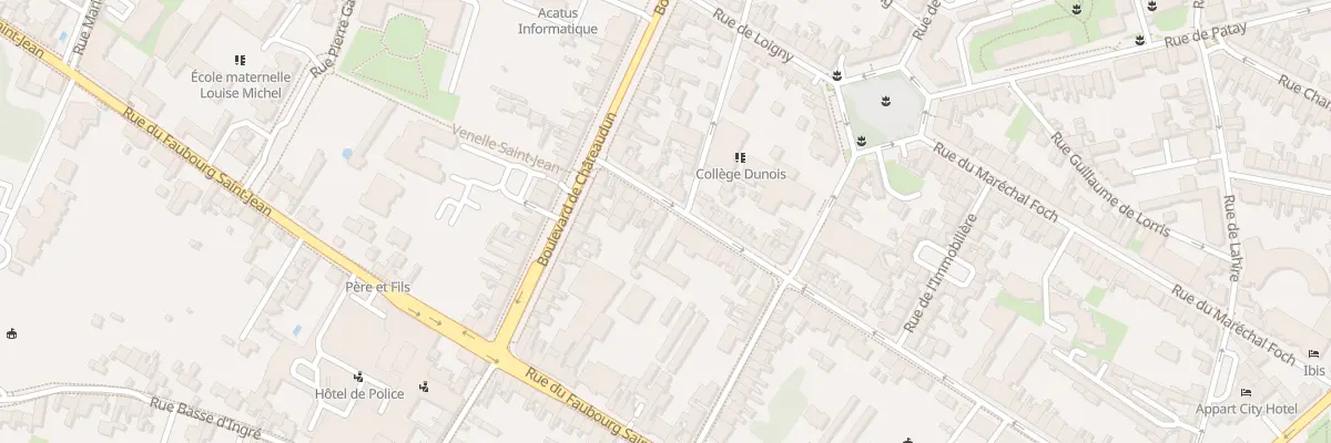 Plan du 47T Rue Xaintrailles à Orléans