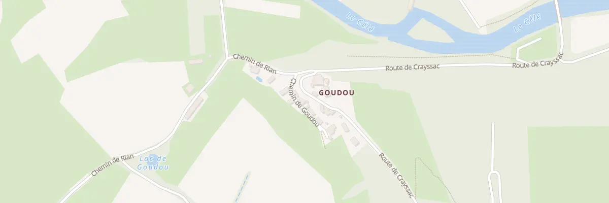 Plan du 5119 Goudou à Corn