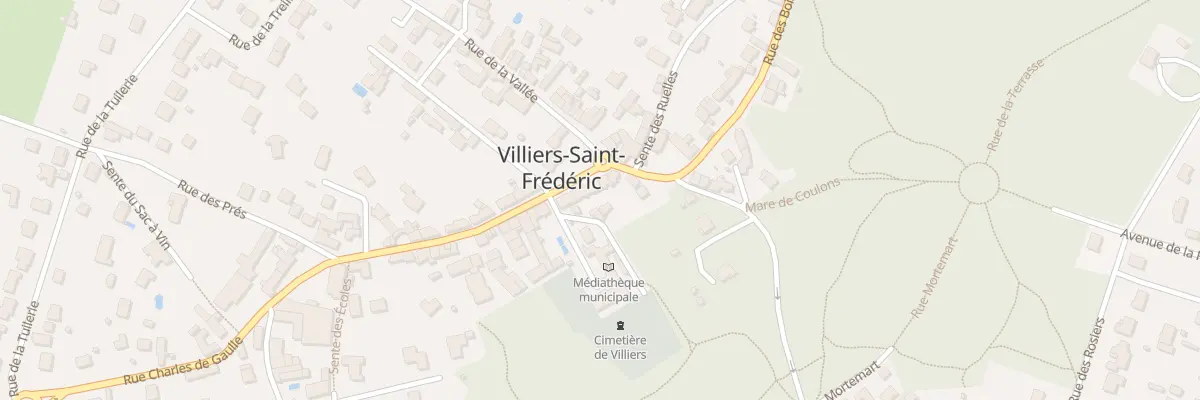Plan du 7 Rue Charles de Gaulle à Villiers-Saint-Frédéric