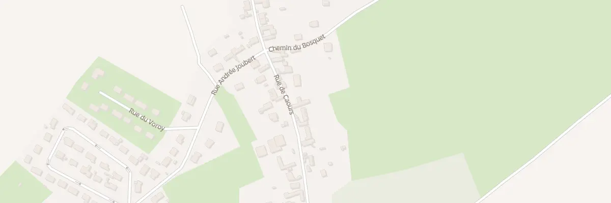 Plan du 284 Rue de Caours à Vauchelles-les-Quesnoy