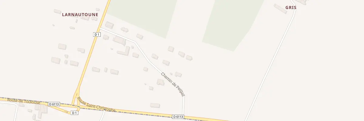 Plan du 239 Pergail à Ricaud