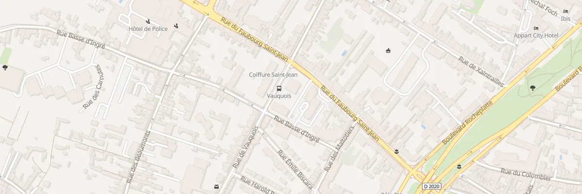 Plan du 21 Rue Faubourg Saint Jean à Orléans