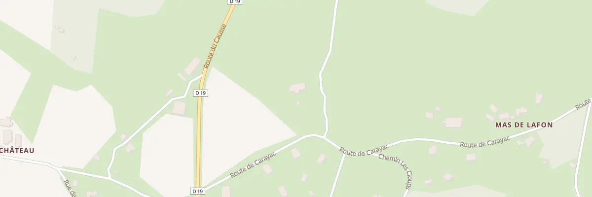 Plan du 223 Rte de Carayac à Gréalou