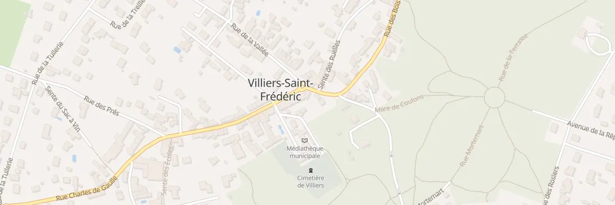 Plan du 5 Rue Charles de Gaulle à Villiers-Saint-Frédéric
