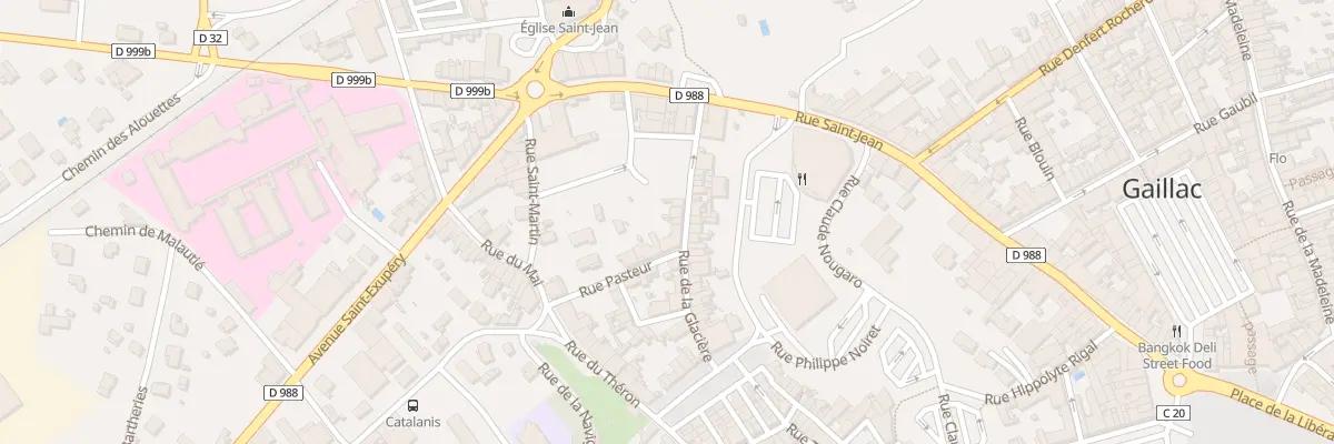 Plan du 9 Rue de la Glacière à Gaillac