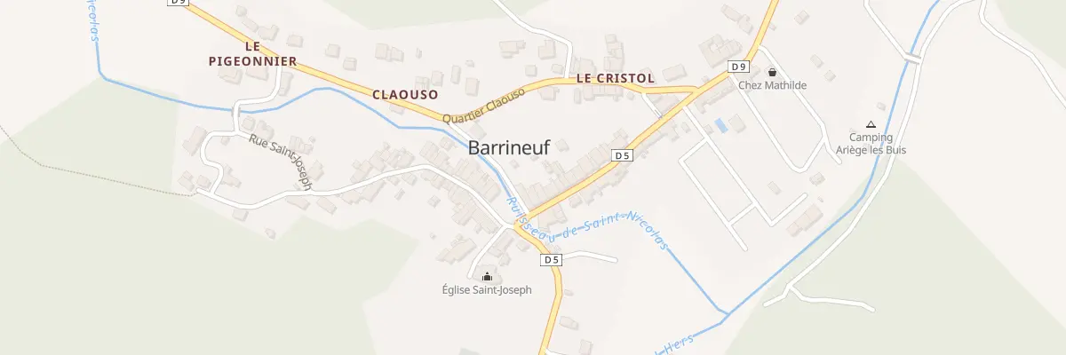 Plan du 22 Rue du Pont d’Ardille à Fougax-et-Barrineuf