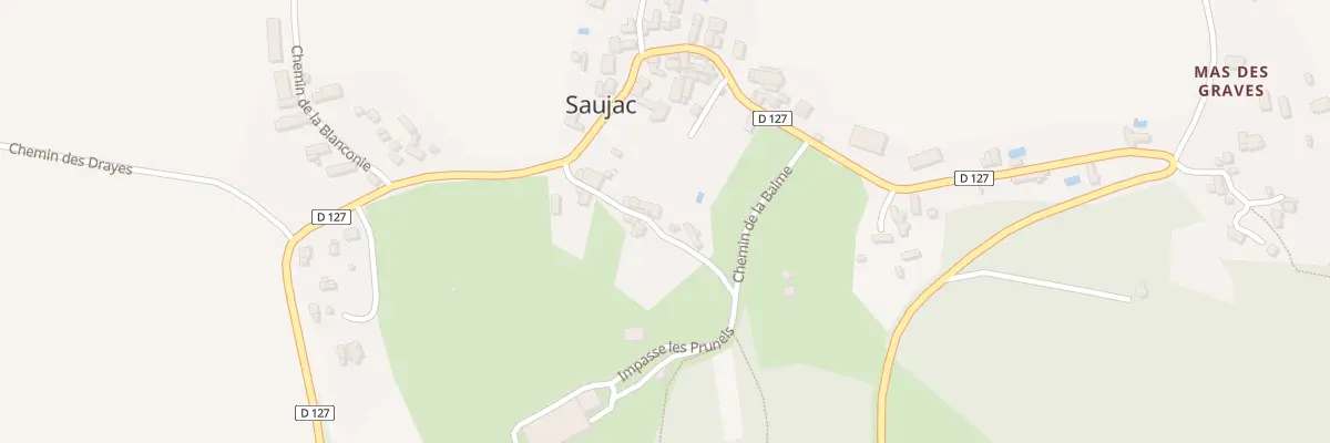 Plan du 5006 Saujac à Saujac