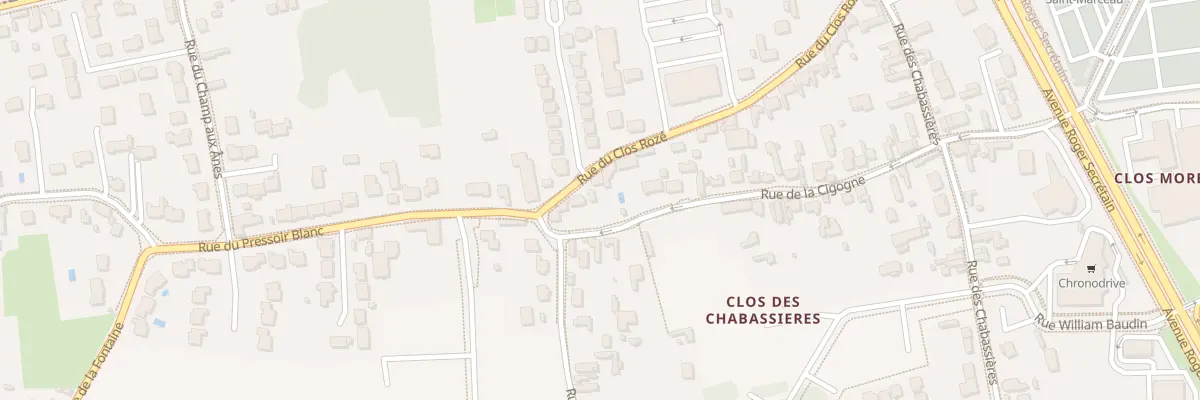 Plan du 39 Rue du Clos Rozé à Orléans