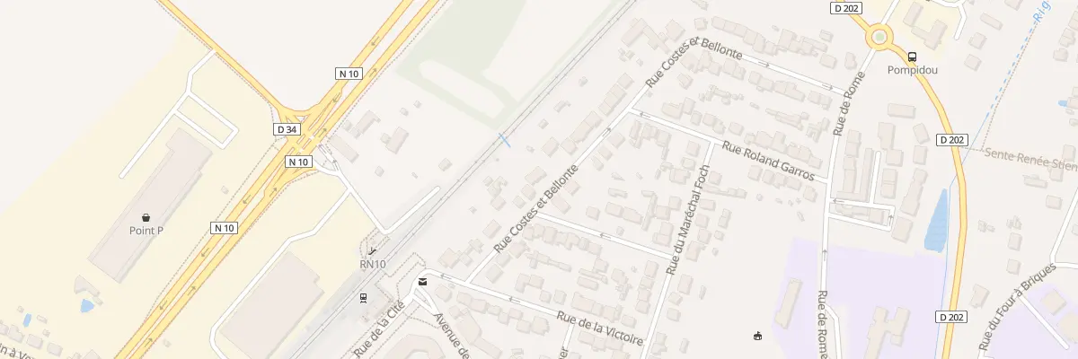 Plan du 50 Rue Costes et Bellonte aux Essarts-le-Roi
