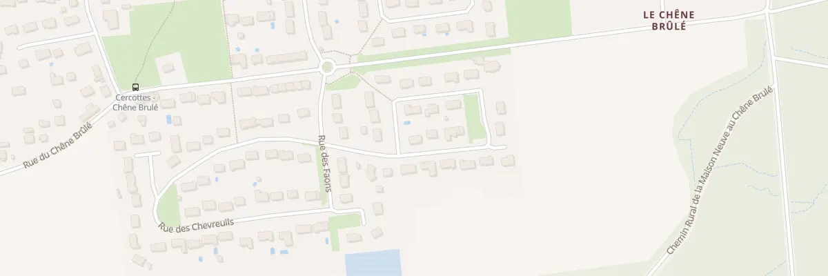 Plan du 7 Rue des Marcassins à Cercottes
