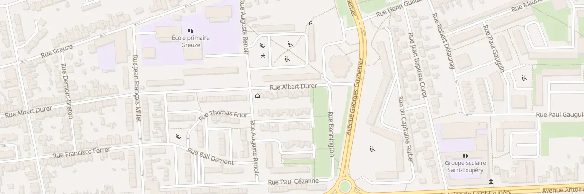Plan du 128 Rue Albert Dürer à Calais