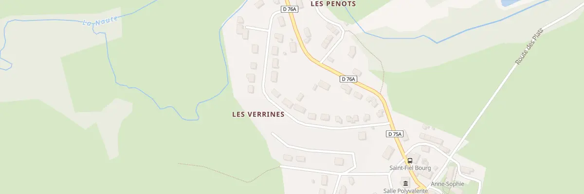 Plan du 16 Les Verrines à Saint-Fiel