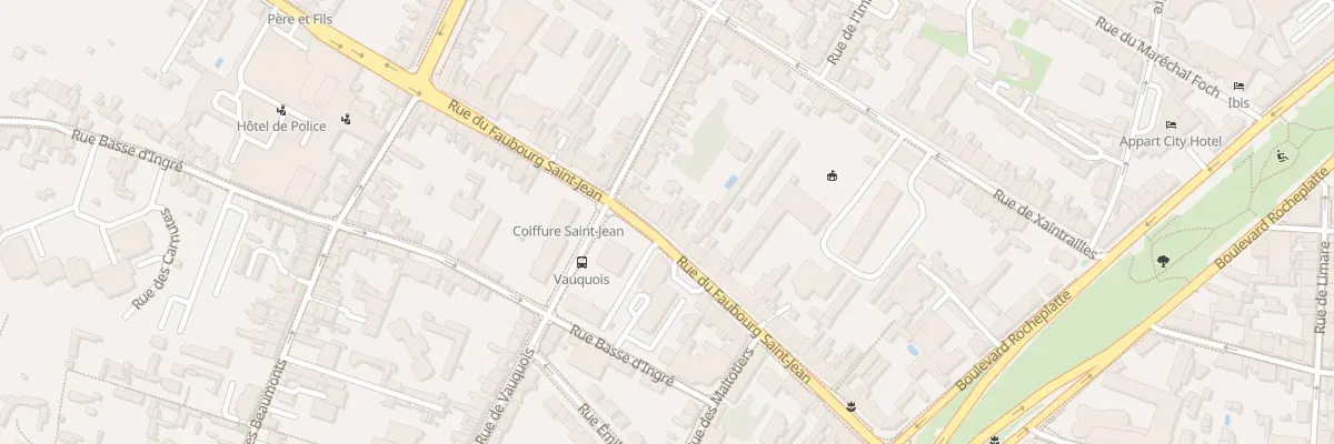 Plan du 40 Rue Fbg St Jean à Orléans