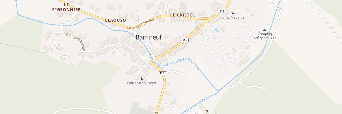 Plan du 189 Rue du Pont d’Ardille à Fougax-et-Barrineuf