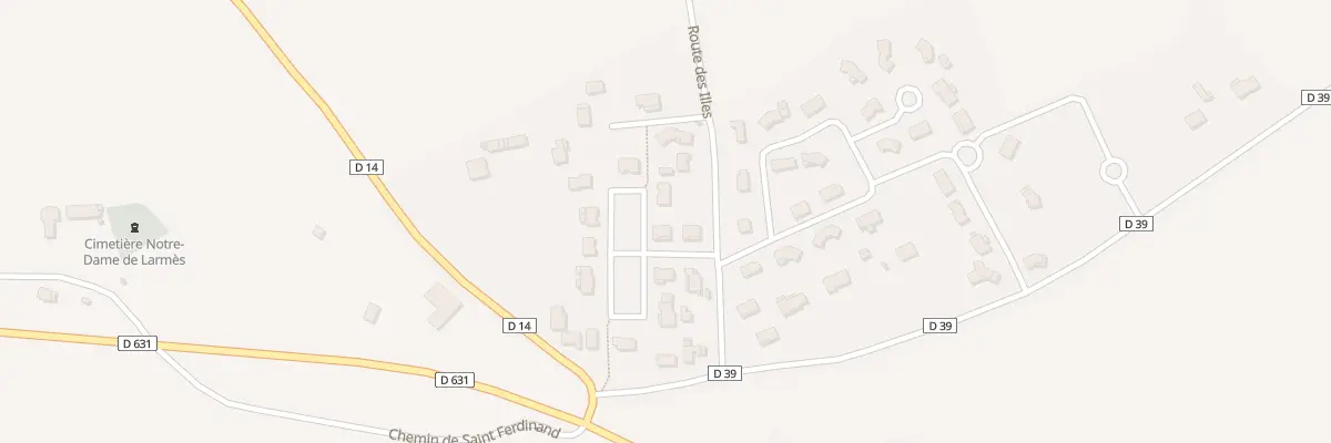Plan du 4 All des Chênes à Puybegon