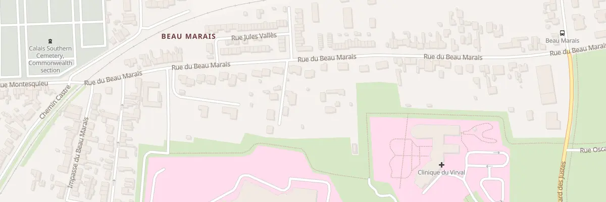 Plan du 346 Rue du Beau Marais à Calais
