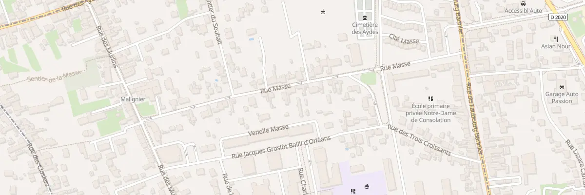 Plan du 43 Rue Masse à Orléans