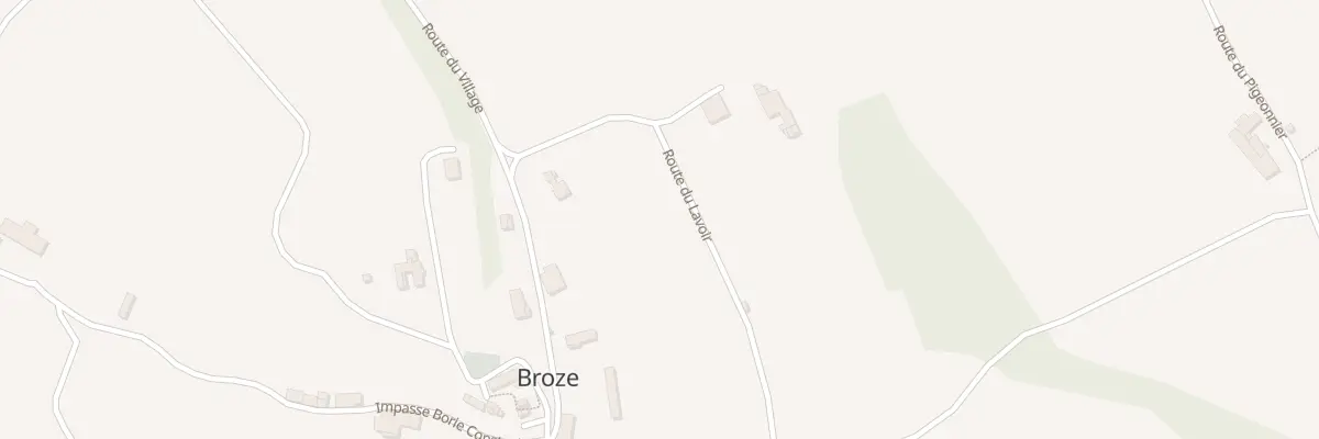 Plan du 184 Rte du Lavoir à Broze