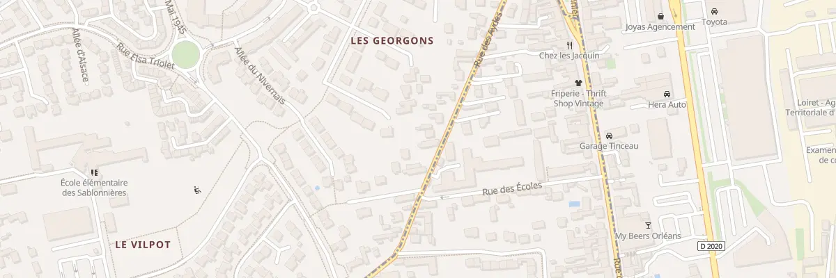 Plan du 28 Rue des Aydes à Saran