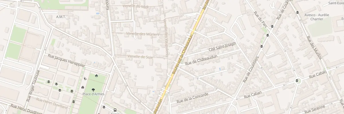 Plan du 36 Ven des Vaupulents à Orléans