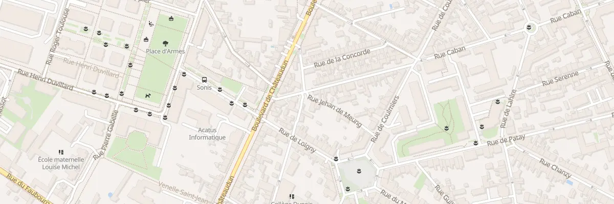 Plan du 9 Rue Jehan de Meung à Orléans